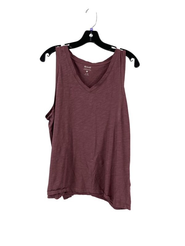 Top Sleeveless By Madewell In Purple, Size: 1x Fashion