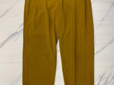 Athletic Pants By Athleta In Yellow, Size: 10 Cheap