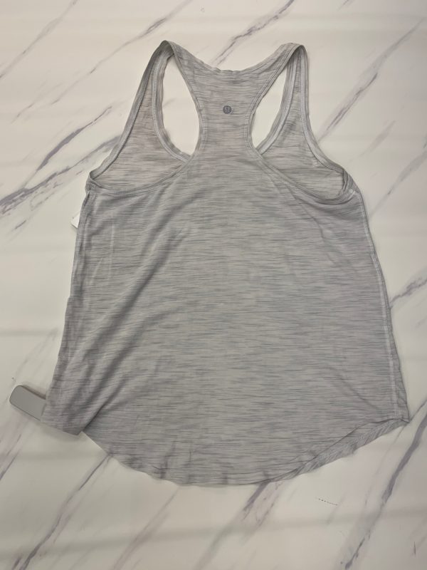 Athletic Tank Top By Lululemon In Grey, Size: 6 For Discount