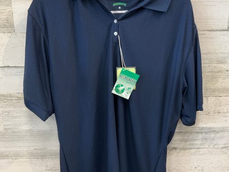 Athletic Top Long Sleeve Collar By Clothes Mentor In Navy, Size: Xl Online