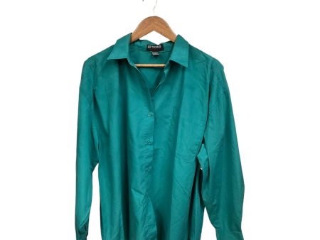 Blouse Long Sleeve By Cmb In Green, Size: 3x Hot on Sale