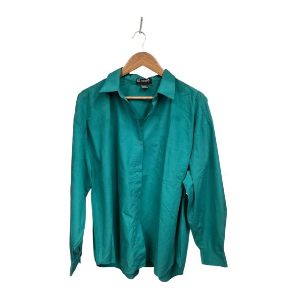 Blouse Long Sleeve By Cmb In Green, Size: 3x Hot on Sale