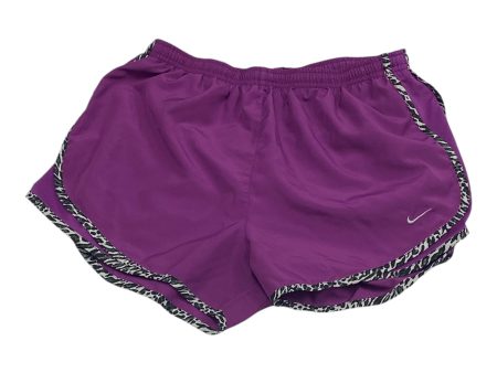 Athletic Shorts By Nike In Purple, Size: M Fashion