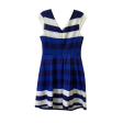 Blue Dress Casual Short By Signature By Robbie Bee, Size: L Online now