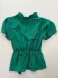 Blouse Short Sleeve By Monteau In Green, Size: S on Sale