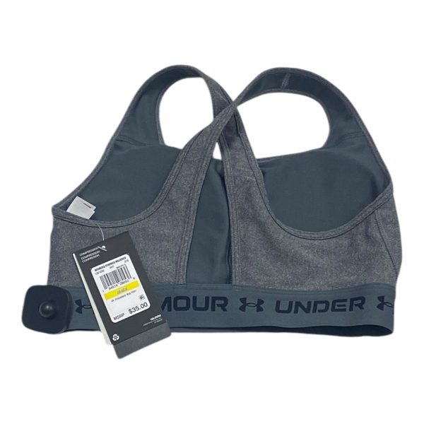 Athletic Bra By Under Armour In Grey, Size: M For Cheap