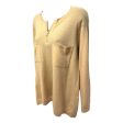 Quarter Zip Pocket Sweater Cashmere By Vince In Peach, Size: S Supply