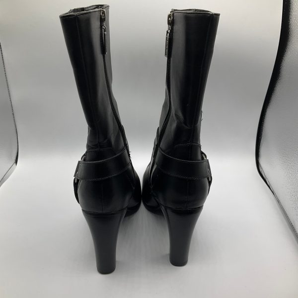 Boots Mid-calf Heels By Clothes Mentor In Black, Size: 9 Online Sale