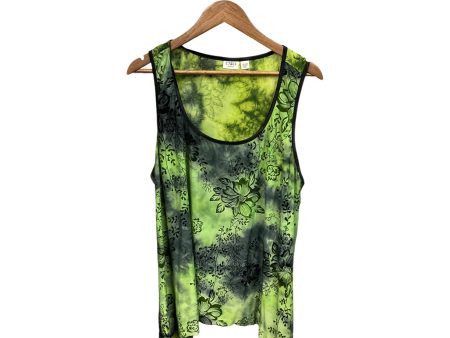 Top Sleeveless By Cato In Green, Size: 3x Discount