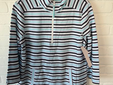 Athletic Jacket By Talbots In Blue & Purple, Size: M Online Hot Sale