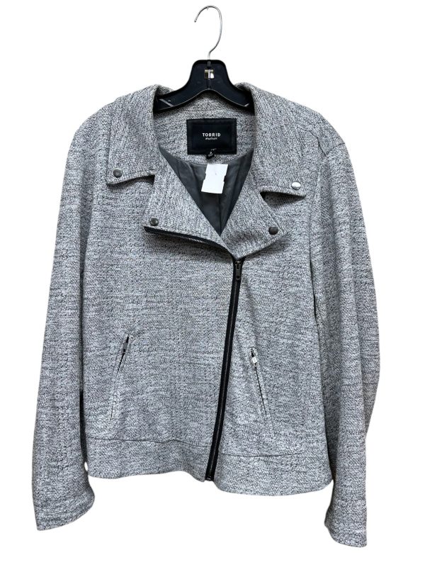 Blazer By Torrid In Grey, Size: 3x Hot on Sale