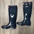 Boots Rain By Hunter In Blue, Size: 8 Online now