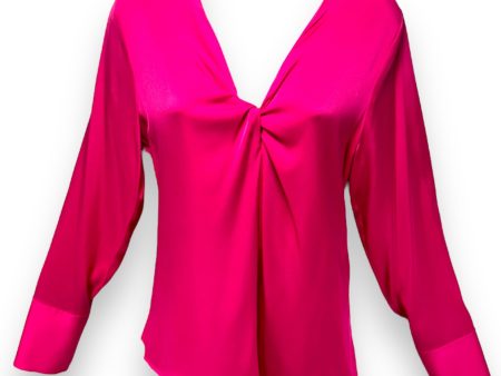 Blouse Luxury Designer By Hugo Boss In Pink, Size: S For Discount