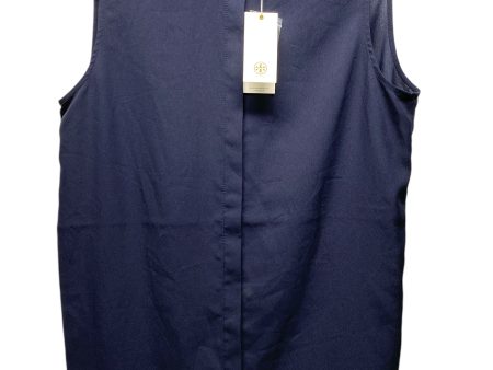 Top Sleeveless Designer By Tory Burch In Navy, Size: 6 Online