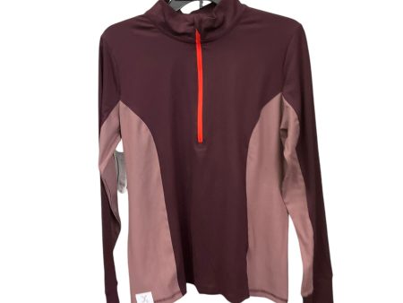 Athletic Top Long Sleeve Collar By Xersion In Purple, Size: L Online