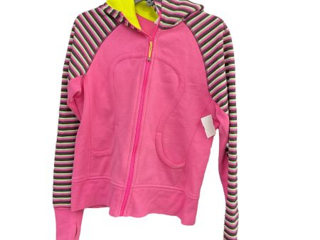 Athletic Jacket By Lululemon In Pink, Size: 8 Online now