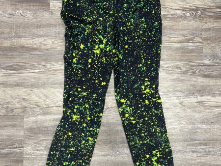 Athletic Leggings By Lululemon In Black & Green, Size: 8 For Cheap