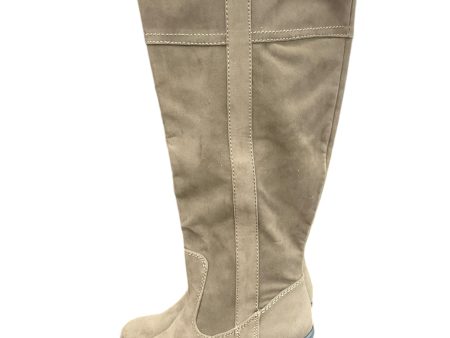 Boots Knee Heels By Lane Bryant In Taupe, Size: 9 Cheap