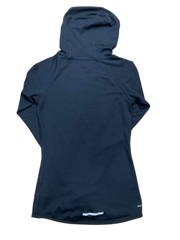 Athletic Top Long Sleeve Hoodie By Nike In Black, Size: S For Discount