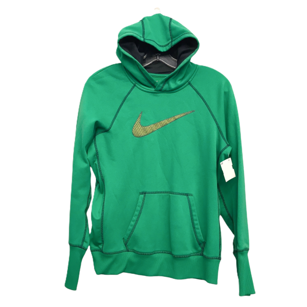 Athletic Sweatshirt Hoodie By Nike Apparel In Green, Size: M For Discount