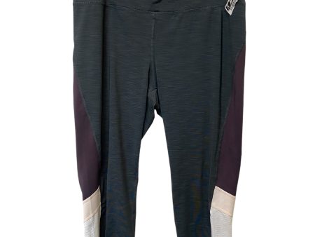 Athletic Leggings By Tangerine In Grey, Size: Xxl For Cheap