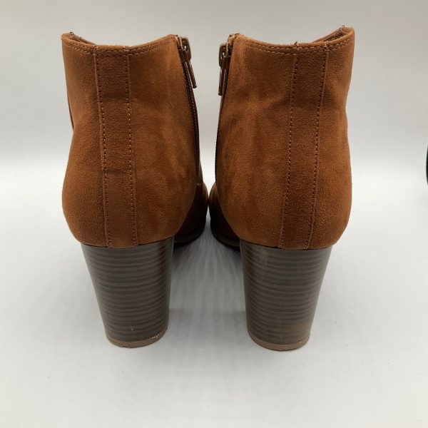 Boots Ankle Heels By Old Navy In Brown, Size: 9 Discount