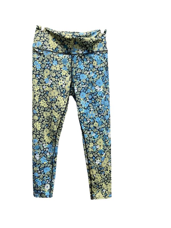 Athletic Leggings By Free People In Blue & Green, Size: L Online now