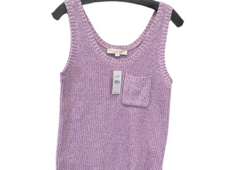 Sweater Short Sleeve By Loft In Purple, Size: M Online