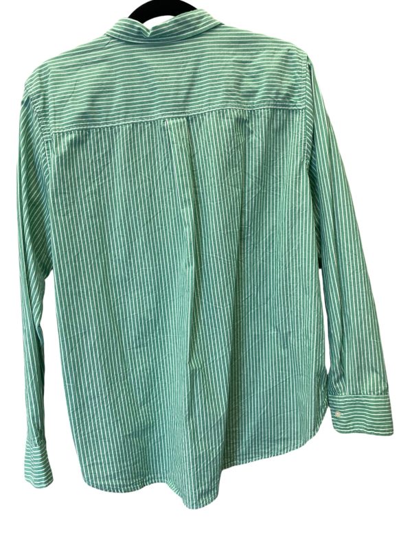 Blouse Long Sleeve By Gap In Green, Size: Xl Hot on Sale