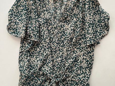 Blouse Short Sleeve By Sienna Sky In Green, Size: S Online Sale