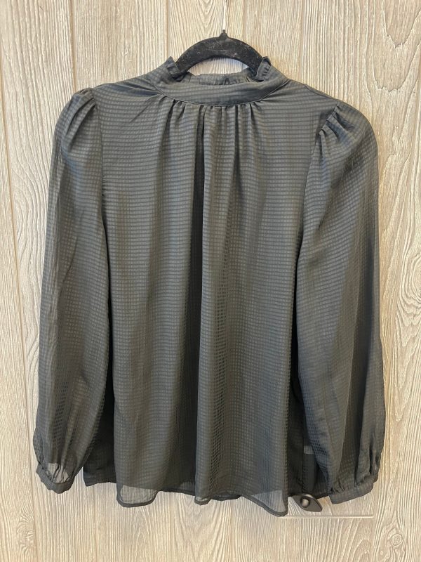 Blouse Long Sleeve By Who What Wear In Black, Size: S For Discount