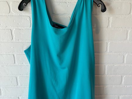 Top Sleeveless Basic By Susan Graver In Blue, Size: Xl Cheap