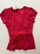 Blouse Short Sleeve By Auw In Red, Size: M Discount