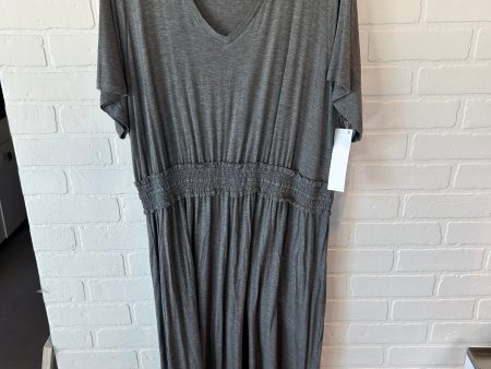 Dress Casual Maxi By Bobeau In Grey, Size: 2x Online now