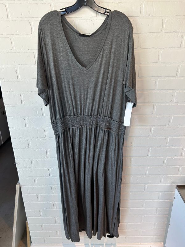 Dress Casual Maxi By Bobeau In Grey, Size: 2x Online now