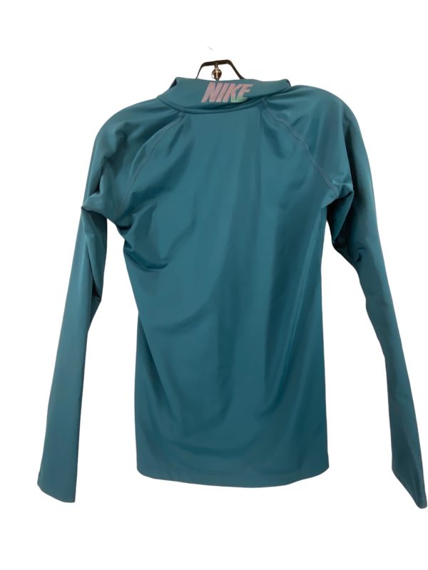 Athletic Top Long Sleeve Collar By Nike In Green, Size: M Supply