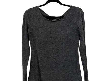 Athletic Top Long Sleeve Collar By Athleta In Grey, Size: Xs Fashion