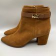 Boots Ankle Heels By Michael Kors In Brown, Size: 10 For Discount