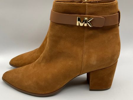 Boots Ankle Heels By Michael Kors In Brown, Size: 10 For Discount