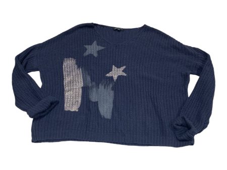 Sweater By Charlie B In Blue, Size: M Online Sale