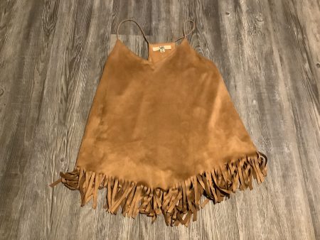 Top Sleeveless By Ya In Brown, Size: S Online now